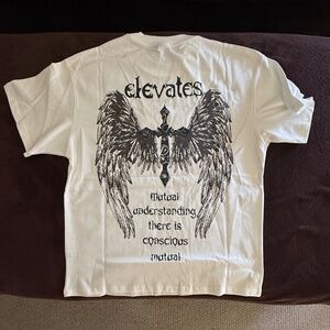 Elevate Glow Wings t-shirt White XS- New